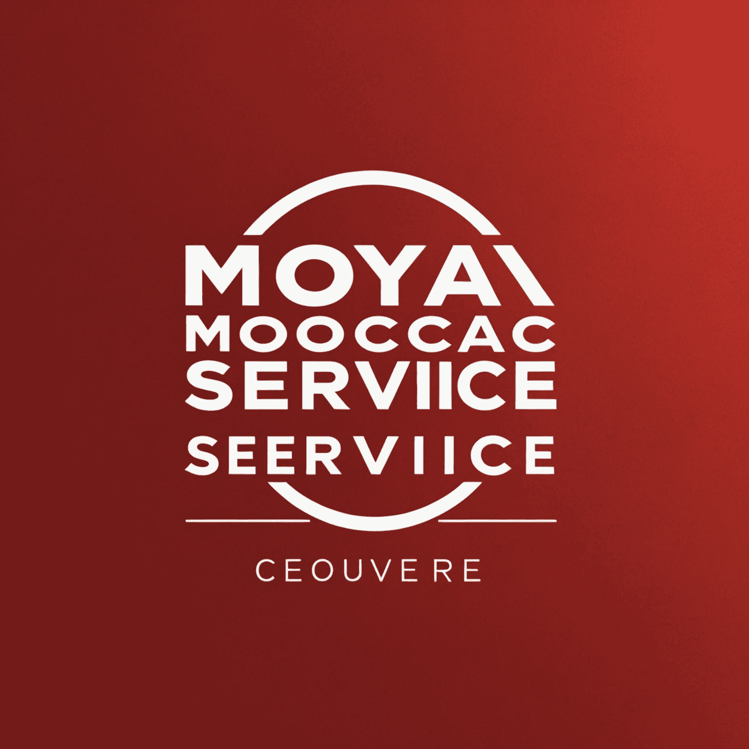 Moyacoolservice logosu - kırmızı arka plan üzerinde beyaz yazı ile kurye hizmeti şirket adı