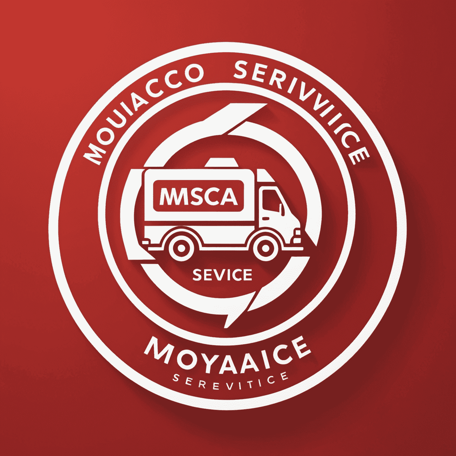 Moyacoolservice logosu - kırmızı arka plan üzerinde beyaz yazı ile kurye hizmeti şirket adı