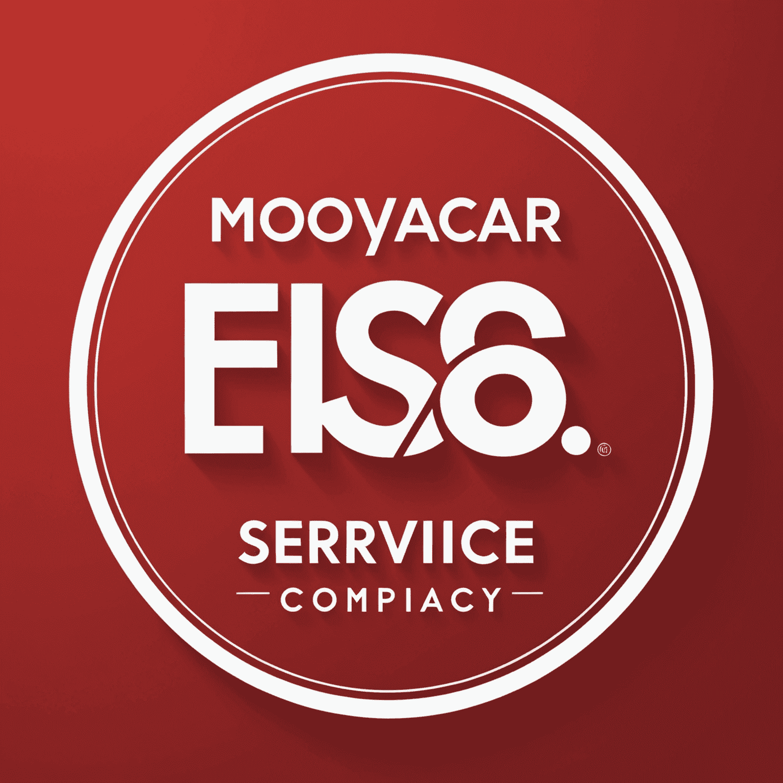 Moyacoolservice logosu - kırmızı arka plan üzerinde beyaz yazı ile kurye hizmeti şirket adı