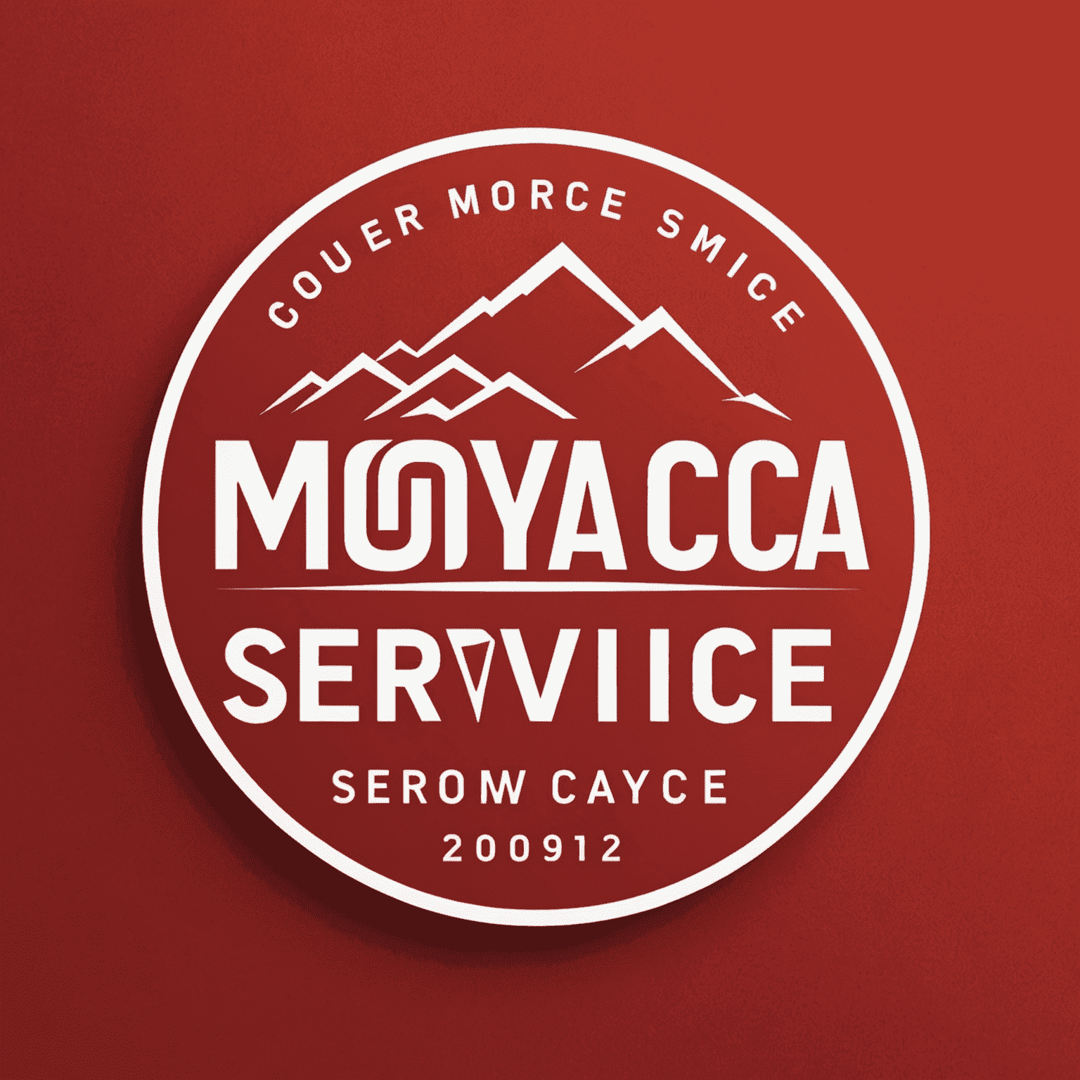 Moyacoolservice logosu - kırmızı arka plan üzerinde beyaz yazı ile kurye hizmeti şirket adı